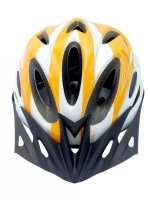 Шлем велосипедный защитный (White/Orange) L(58-61)