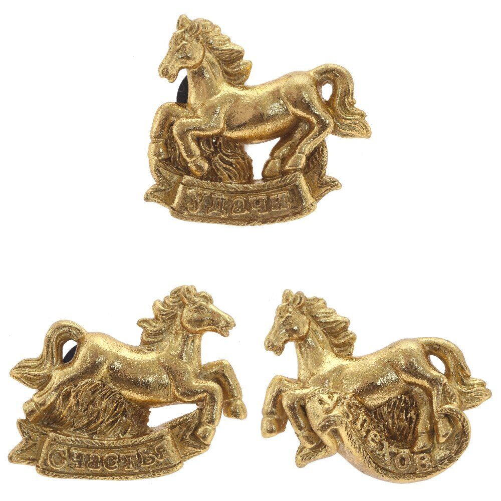 GAEM Магнит "Лошадка", L6 W2 H4 см, 3в.