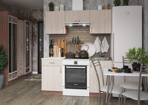 Кухня "Татьяна" ЛДСП 1,6м (ясень темный/ясень светлый) Интерьер Центр