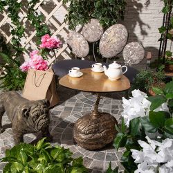 Столик декоративный Царский орех Золото