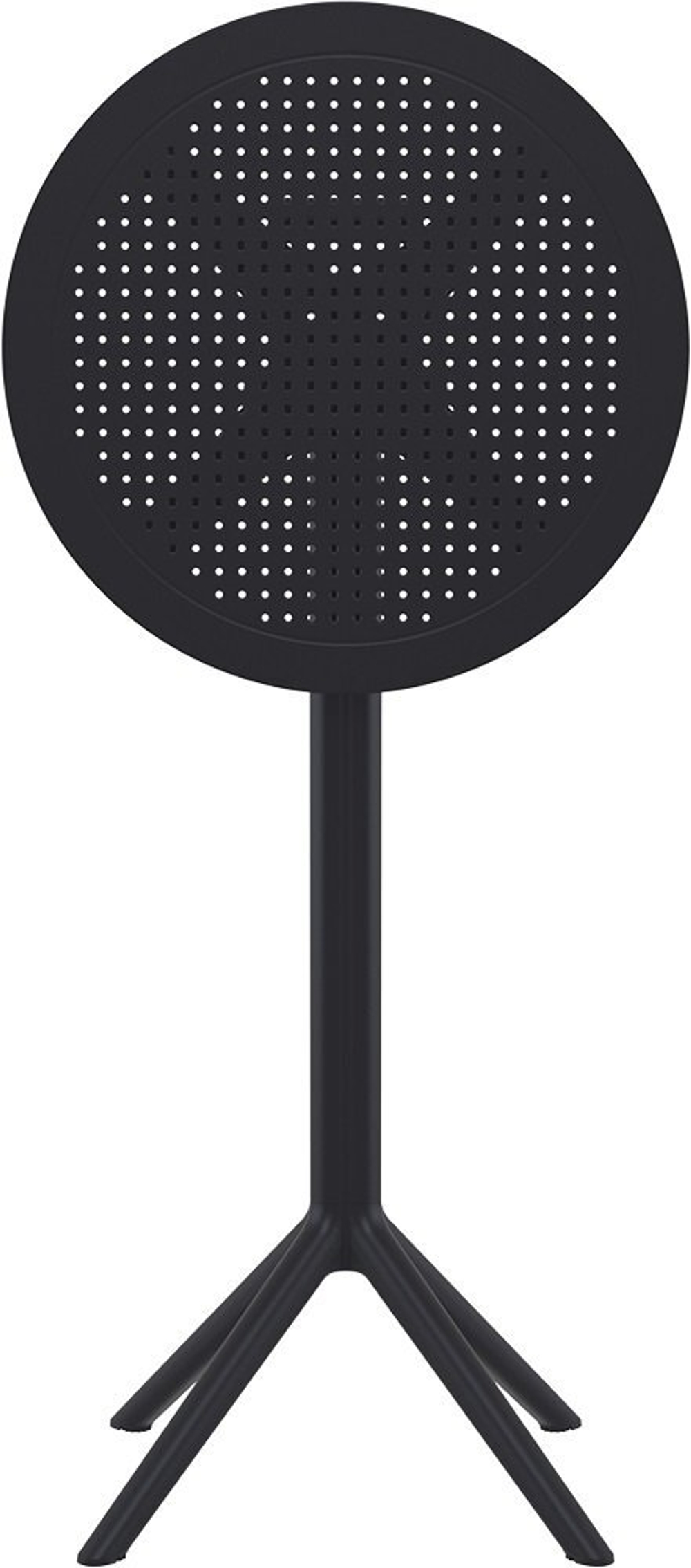 Стол пластиковый барный складной Siesta Contract Sky Folding Bar Table 60, черный