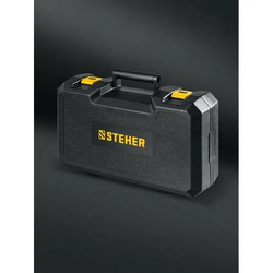 Орбитально-шлифовальная машина бесщеточная, кейс, STEHER BOS-25 Duo, d125 / d150 мм, 2.5 мм, 350 Вт