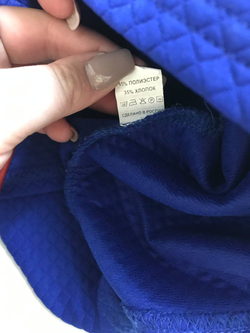 Платье в глубоком синем оттенке, визуально 44/46 размер