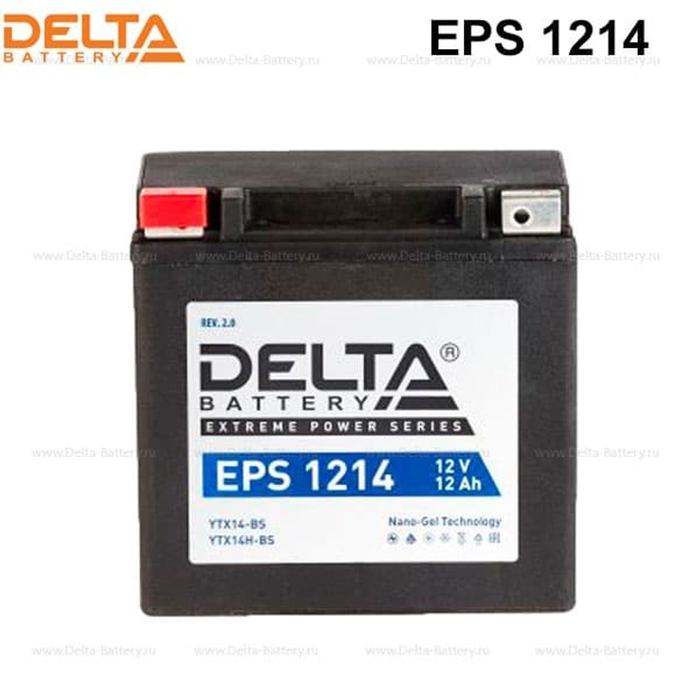 Аккумулятор Delta EPS 1214 (12V / 12Ah) [YTX14-BS, YTX14H-BS]