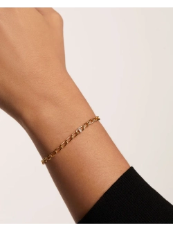 Браслет Буква F серебро 925 пробы покрытое золотом