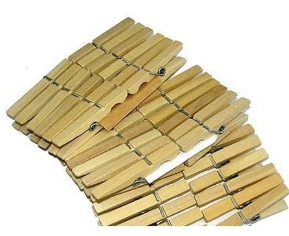 Прищепки бельевые, деревянные, 14шт/уп, цена за уп, Н-1-002 AST