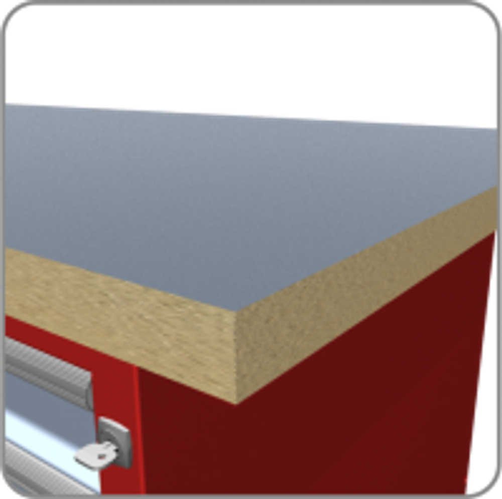 Столешница ДСП + пластик для всех серий верстаков 1900мм 01.319 DPL Ferrum
