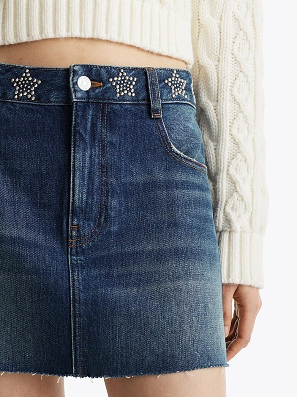 Юбка женская TOMMY JEANS STUDDED DENIM MINI S