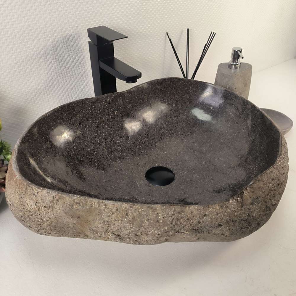 Раковина из речного камня RS-65245 60*43*17 0862