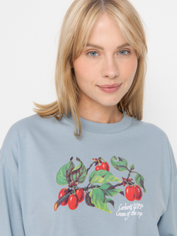 Футболка Carhartt WIP Cream Of The Crop Wmn голубая