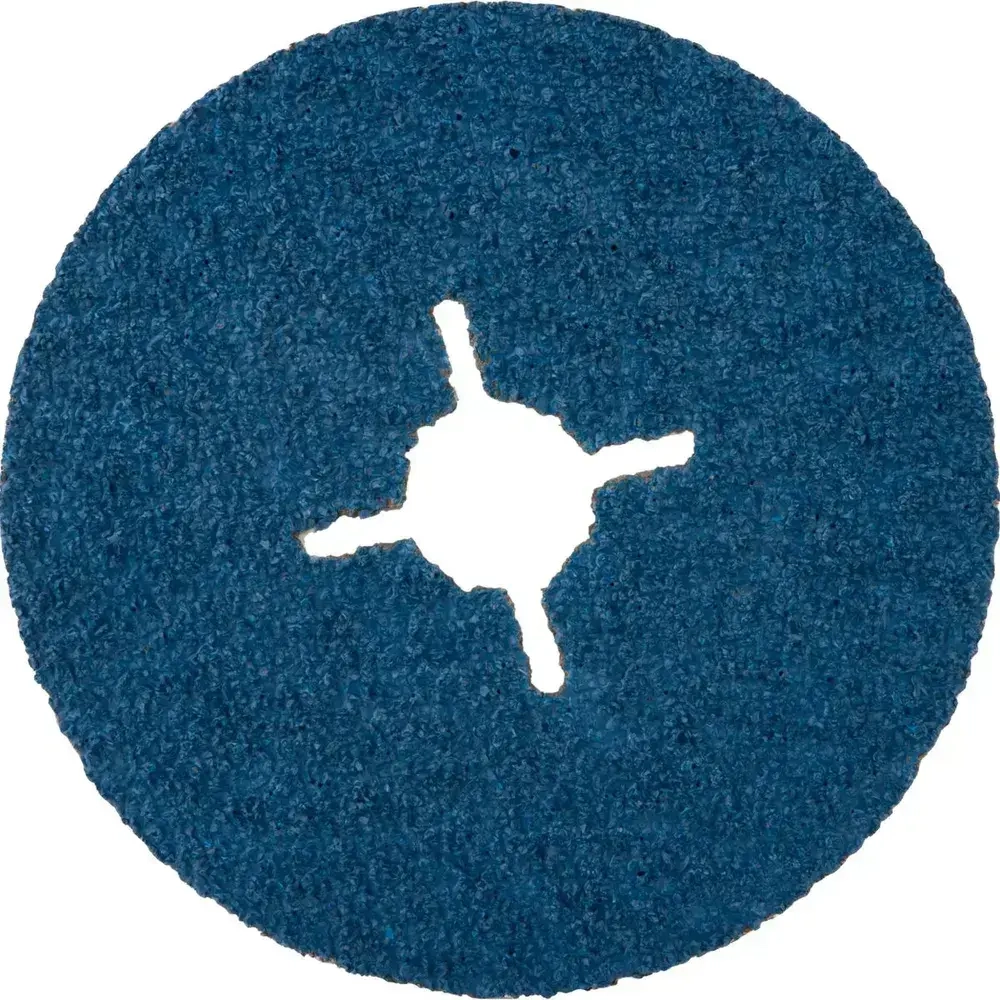 Фибровый шлифовальный круг по металлу DEBEVER 125 мм P24 (со шлицами), циркониевый корунд, 5 шт