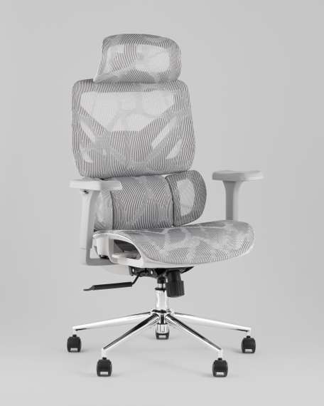 Кресло офисное TopChairs Structo серая сетка