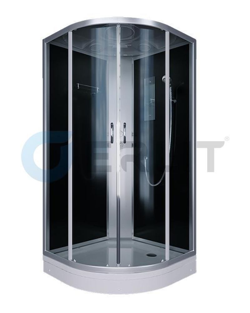 Душевая кабина ER3509P-C4 900*900*2150 низкий поддон, тонированное стекло