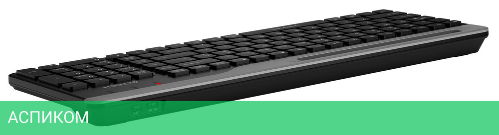 Клавиатура A4Tech Fstyler черный/серый (FBK25)