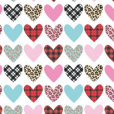 Сердечки леопард и клетка