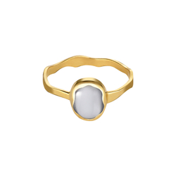 кольцо с горным хрусталем