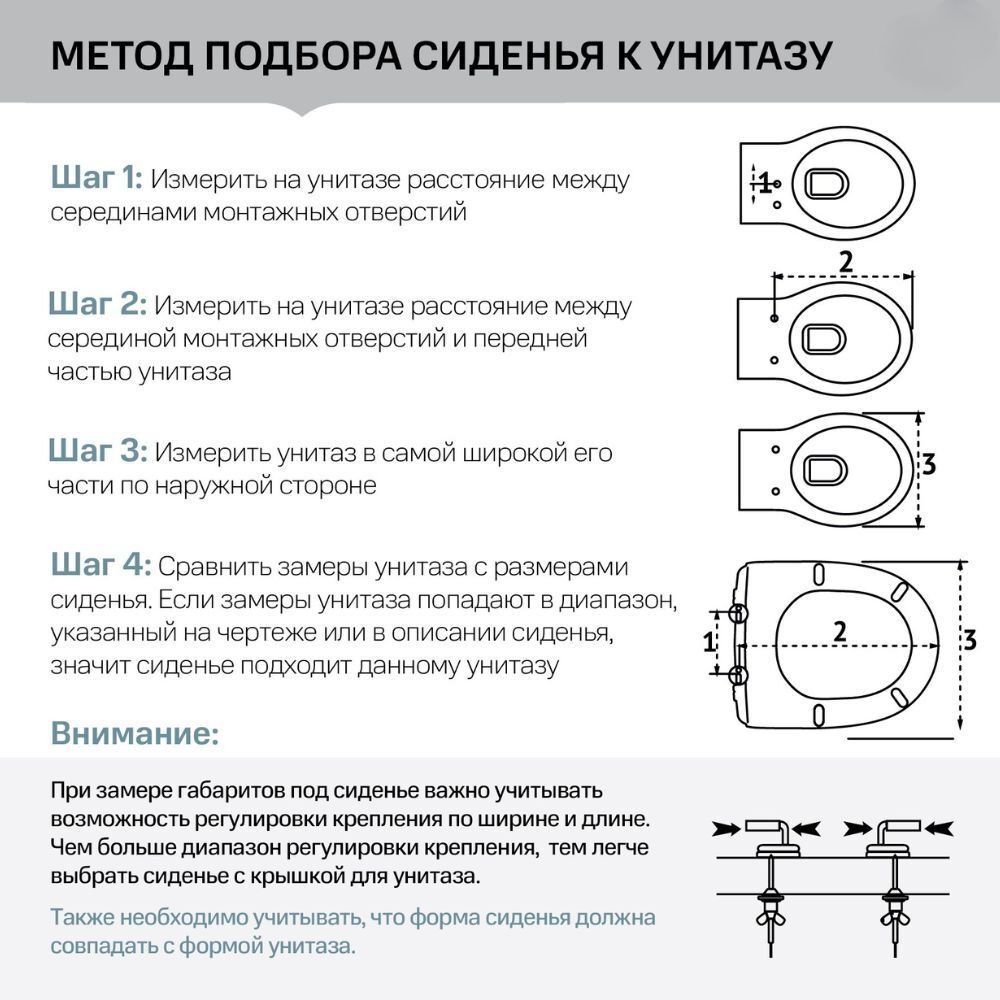Сиденье д/унитаза  WAVE W-U-1pp полипропилен БЕЛЫЙ глянец (Формат,Эталон,Элегант) 15