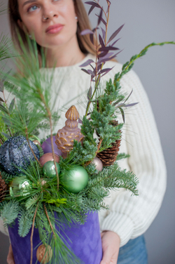 Новогодняя композиция Самоцветы