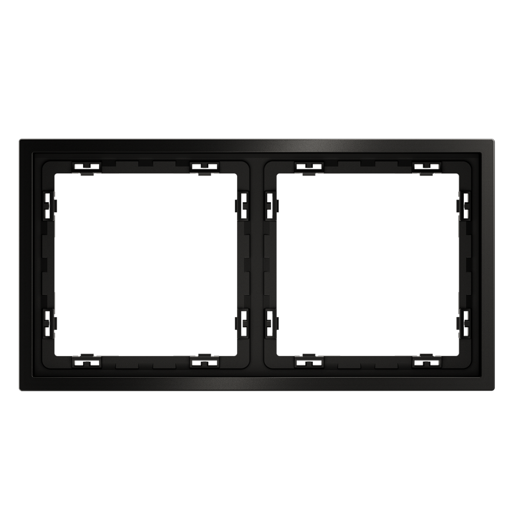 Рамка металлическая на 2 поста, S70 Metal (антрацит)