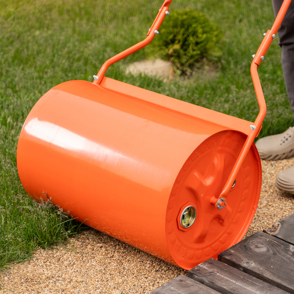 Каток газонный 70л, ручной, наливной, пробка-болт Сибртех