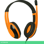 Наушники Defender Warhead G-120 черный/оранжевый (64099)