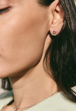 Серьги из серебра "Прогулка на рассвете"