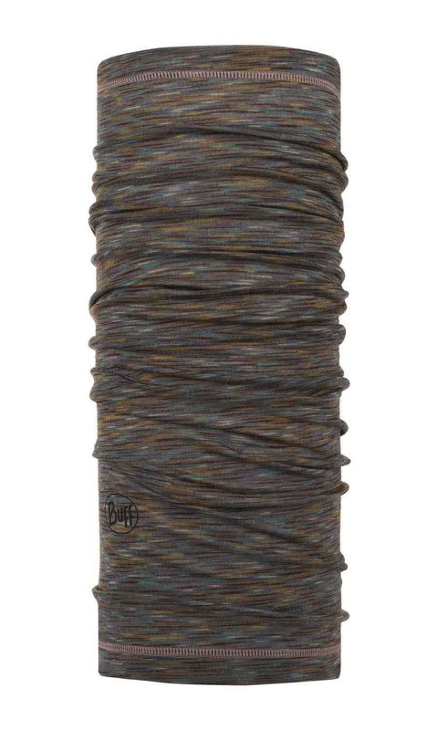 Тонкий шерстяной шарф-труба Buff Wool lightweight Fossil Multi Stripes Фото 1