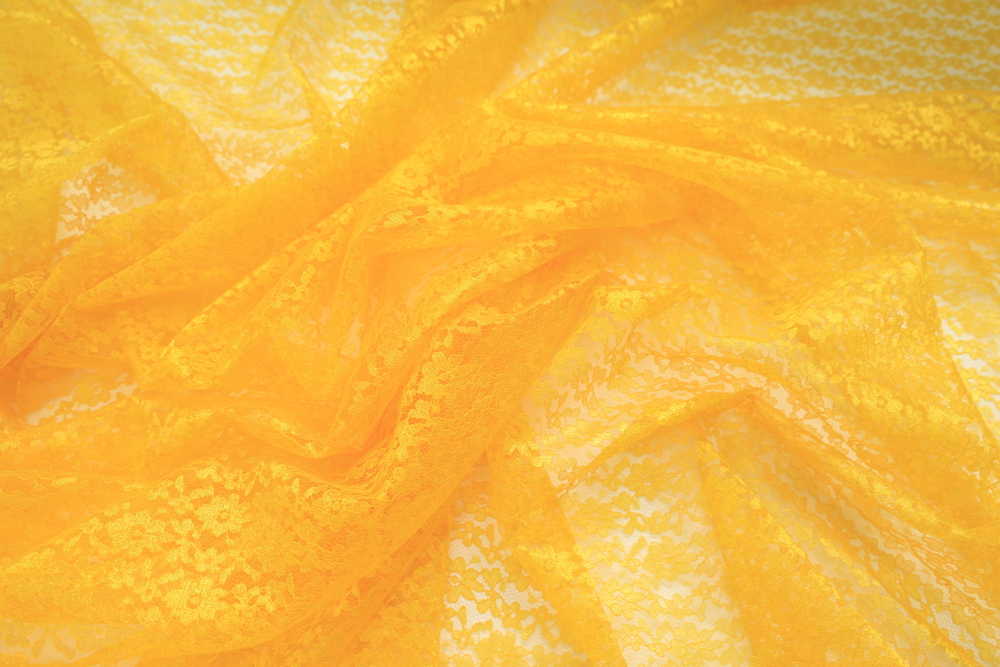 Гипюр золотисто-желтый