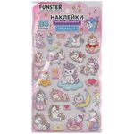 Наклейки объемные "Яркий микс", 19х13,5 см, ассорти 12 видов, FUNSTER (ФАНСТЕР), 666087