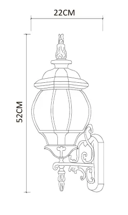 Уличный настенный светильник Arte Lamp