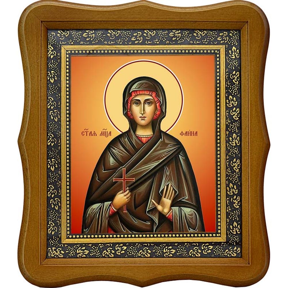 Фаина Анкирская (Коринфская), мученица дева. Икона на холсте.
