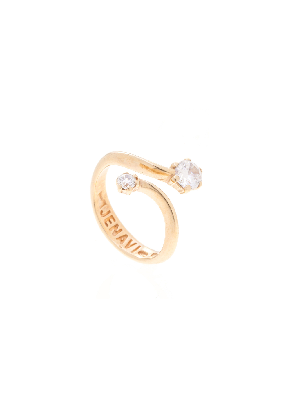"Раус" кольцо в золотом покрытии из коллекции "Teona" от Jenavi