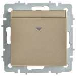 BRITE Выключатель карточный 30А ВС10-1-8-БрШ шампань IEK