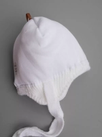 Шапка детская зимняя на завязках с помпоном