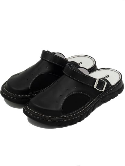 15 | "Kina" | Черные женские медицинские сабо натуральная кожа