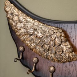 Вешалка настенная Bubo Орех Бронза