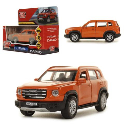Модель ин. мет. "Haval Dargo" 12см, дв, багаж, терракотовый, в коробка DARGO-12-TK (Технопарк)