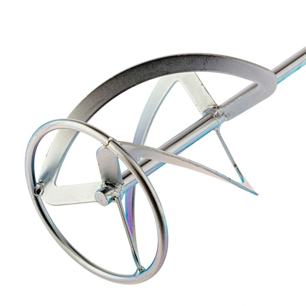 848957 Насадка для миксера, для тяжелых растворов 140 х 590 мм, хвостовик резьба М14, оцинкованная  Сибртех