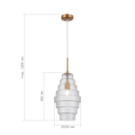 SL1001.213.01 Подвес ST-Luce Латунь/Прозрачный E27 1*40W REXITE