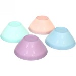 Салатник пластиковый 500мл в наборе 4шт 13,5*5,5см, цвета микс