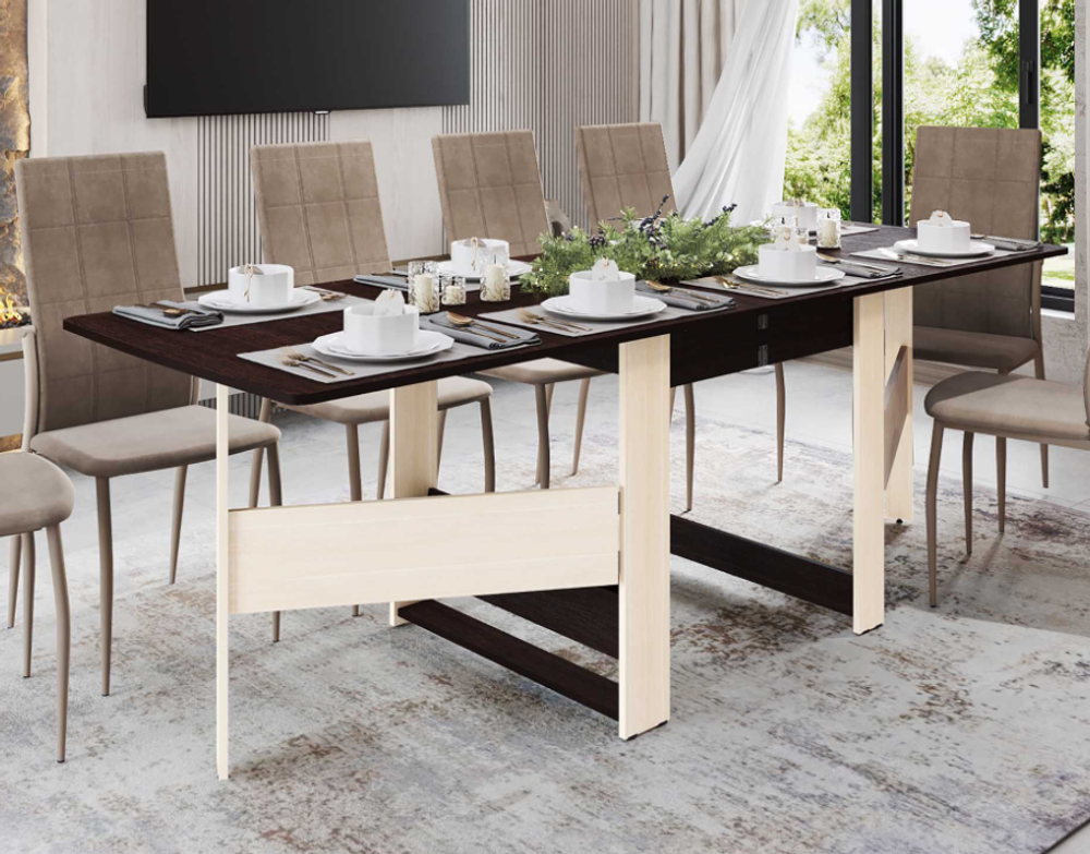 Колибри-12.2 (DaVita) Стол-книжка (венге/кобург)