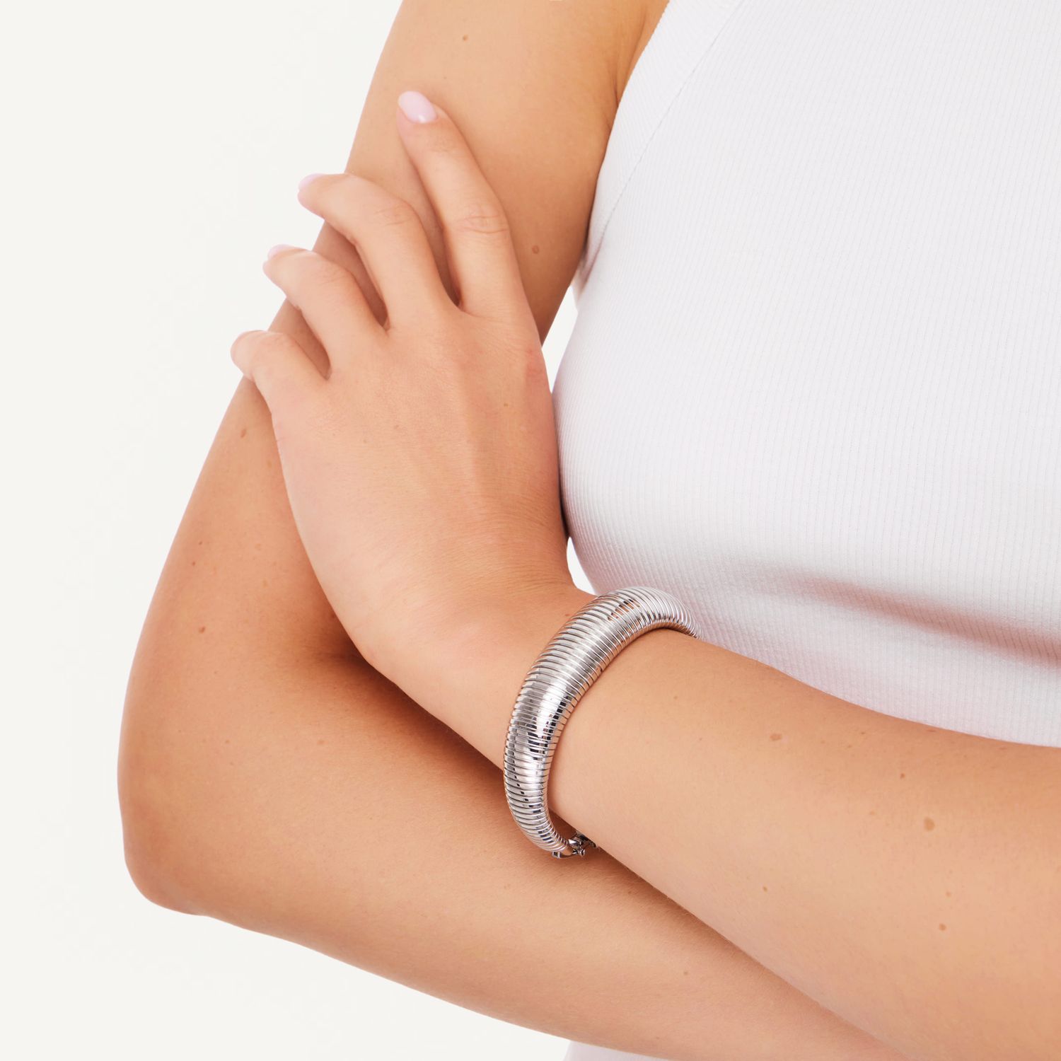 Браслет Laced Knotted Bangle Bracelet – Silver