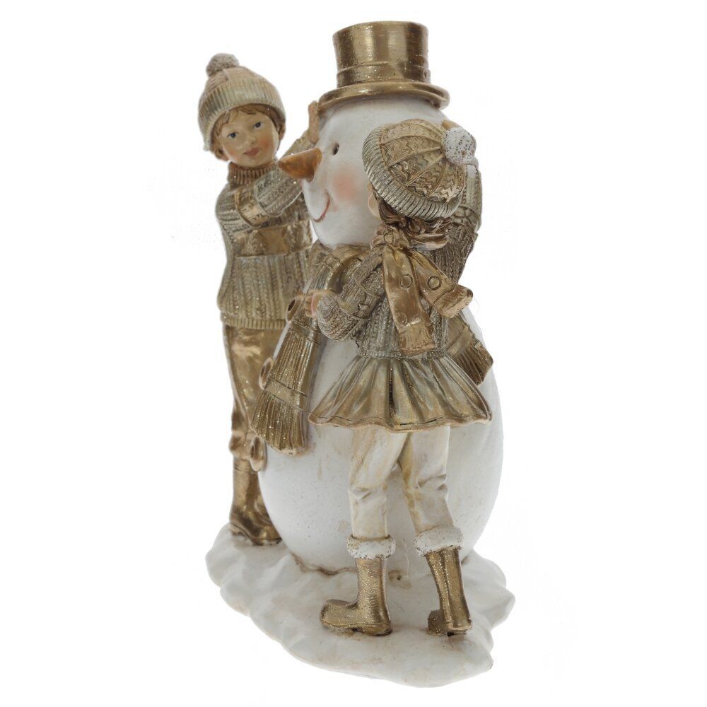 GAEM Фигурка декоративная "Снеговик и дети", L14 W8 H17,5 см