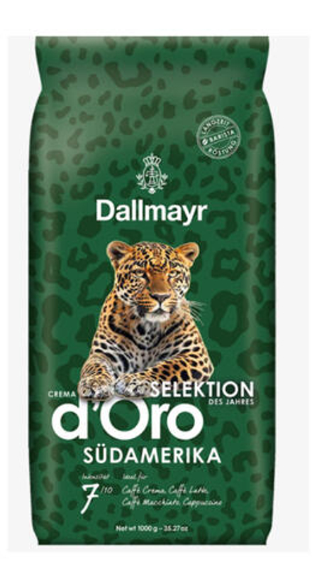 Кофе в зернах Dallmayr Crema d'Oro Selektion Sudamerika, 1 кг (Даллмайер)