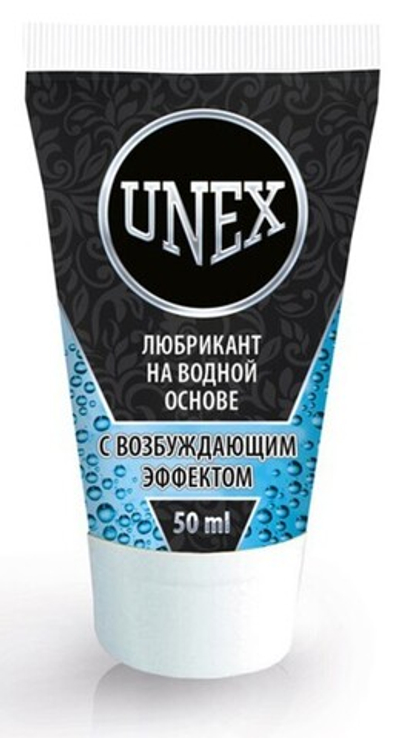 Возбуждающий лубрикант Unex на водной основе , 50 мл (Цвет: прозрачный)