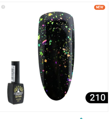 ГЕЛЬ ЛАК BLACK ELITE 210, GLOBAL FASHION 8 МЛ