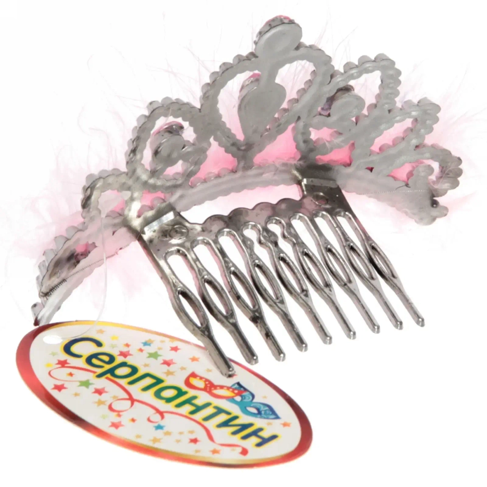 Корона «Фея Пушинка» гребень, микс