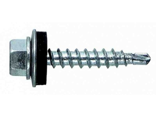 Саморез кровельный мет-дер, цинк 4,8/35 (250шт/уп)  Х