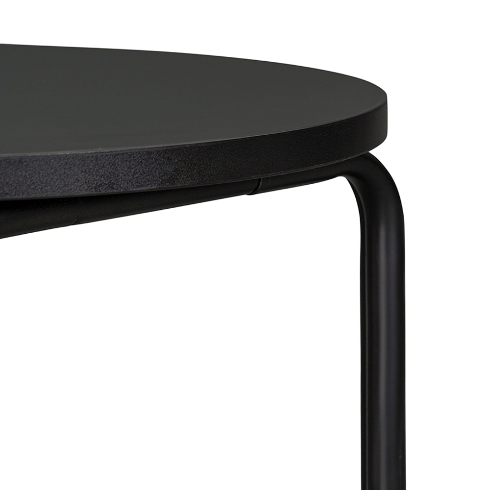 Столик кофейный ror, D50 см, черный