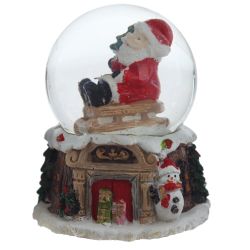 GAEM Фигурка декор в стекл шаре "Дед Мороз", D 4.5 см, L5 W5 H6,5 см, 2в.